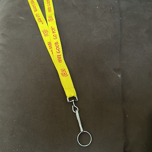 Kellogg’s Corn Pops cereal Lanyard key chain, yellow with red print New - Picture 11 of 16